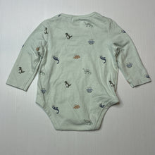 Load image into Gallery viewer, Unisex Anko, stretchy bodysuit / romper, dinosaurs, EUC, size 000,  