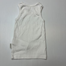 Load image into Gallery viewer, Unisex purebaby, white organic cotton singlet top, EUC, size 0000,  