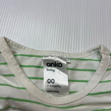 Load image into Gallery viewer, Unisex Anko, striped stretchy bodysuit / romper, EUC, size 00,  