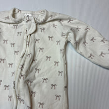 Load image into Gallery viewer, Girls Target, stretchy organic cotton blend zip coverall / romper, EUC, size 0000,  
