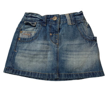 Load image into Gallery viewer, Girls Next, blue denim skirt, adjustable, GUC, size 1,  