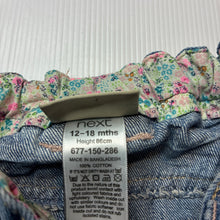 Load image into Gallery viewer, Girls Next, blue denim skirt, adjustable, GUC, size 1,  