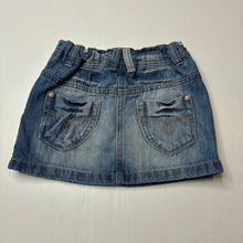 Load image into Gallery viewer, Girls Next, blue denim skirt, adjustable, GUC, size 1,  