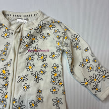 Load image into Gallery viewer, Girls Bonds, floral zip wondersuit / zippy / romper, EUC, size 000,  