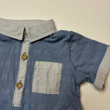 Load image into Gallery viewer, Boys George, blue polo shirt top, EUC, size 00,  