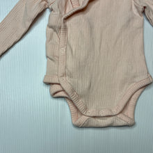 Load image into Gallery viewer, Girls Anko, pink ribbed bodysuit / romper, EUC, size 000,  