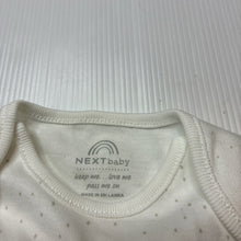 Load image into Gallery viewer, Girls Next, soft cotton bodysuit / romper, rainbows, EUC, size 000,  