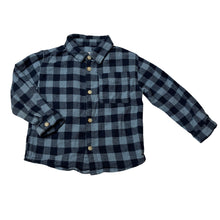 Load image into Gallery viewer, Boys Zara, checked flannel cotton long sleeve shirt, GUC, size 1,  