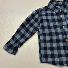 Load image into Gallery viewer, Boys Zara, checked flannel cotton long sleeve shirt, GUC, size 1,  