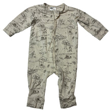 Load image into Gallery viewer, Unisex Disney, Winnie the Pooh stretchy zip romper, EUC, size 00,  