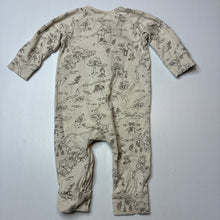 Load image into Gallery viewer, Unisex Disney, Winnie the Pooh stretchy zip romper, EUC, size 00,  