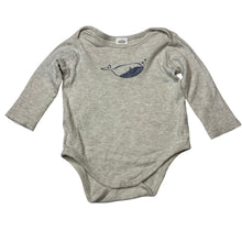 Load image into Gallery viewer, Unisex Target, soft cotton bodysuit / romper, whale, GUC, size 0,  