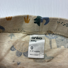 Load image into Gallery viewer, Unisex Anko, lightweight stretchy shorts, dinosaurs, GUC, size 0,  