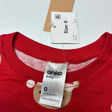Load image into Gallery viewer, Unisex Anko, cotton Christmas tee / top, NEW, size 0,  