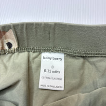 Load image into Gallery viewer, Unisex Baby Berry, stretchy leggings / bottoms, owls, FUC, size 0,  