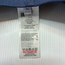 Load image into Gallery viewer, Girls Jacadi Paris, navy stretch cotton shorts, adjustable, EUC, size 4,  