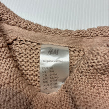 Load image into Gallery viewer, Girls H&amp;M, organic cotton knit sweater / jumper, EUC, size 0000,  