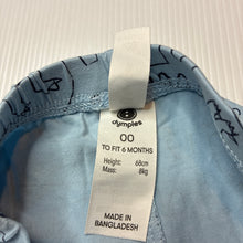Load image into Gallery viewer, Unisex Dymples, stretchy leggings / bottoms, dinosaurs, EUC, size 00,  