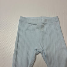 Load image into Gallery viewer, Unisex Sprout, ribbed organic cotton leggings / bottoms, EUC, size 000,  