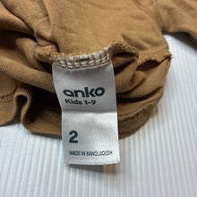 Load image into Gallery viewer, Boys Anko, cotton long sleeve tee / top, GUC, size 2,  