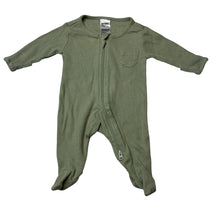 Load image into Gallery viewer, Unisex Anko, ribbed cotton zip coverall / romper, GUC, size 00000,  
