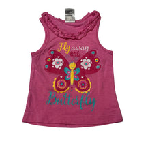 Load image into Gallery viewer, Girls Tiny Little Wonders, pink cotton singlet top, EUC, size 0000,  