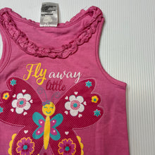 Load image into Gallery viewer, Girls Tiny Little Wonders, pink cotton singlet top, EUC, size 0000,  