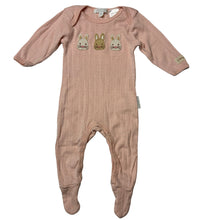 Load image into Gallery viewer, Girls purebaby, pointelle organic cotton coverall / romper, EUC, size 0000,  