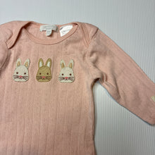 Load image into Gallery viewer, Girls purebaby, pointelle organic cotton coverall / romper, EUC, size 0000,  