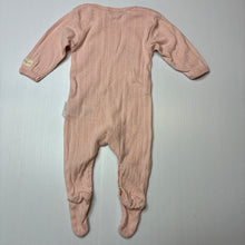 Load image into Gallery viewer, Girls purebaby, pointelle organic cotton coverall / romper, EUC, size 0000,  