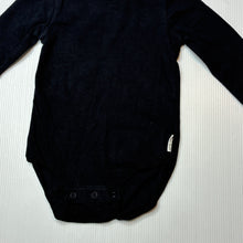Load image into Gallery viewer, Unisex Bonds, black stretchy bodysuit / romper, EUC, size 00,  