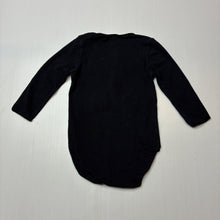 Load image into Gallery viewer, Unisex Bonds, black stretchy bodysuit / romper, EUC, size 00,  