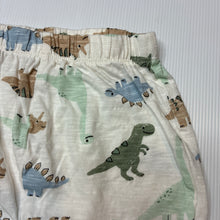 Load image into Gallery viewer, Unisex Anko, lightweight cotton shorts, elasticated, dinosaurs, EUC, size 0,  