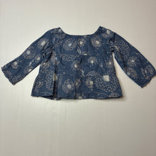Load image into Gallery viewer, Girls GAP, lined lightweight cotton long sleeve top, FUC, size 0,  