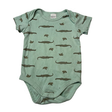 Load image into Gallery viewer, Unisex Baby Berry, cotton bodysuit / romper, crocodiles, GUC, size 1,  