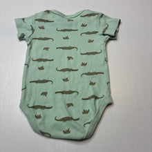 Load image into Gallery viewer, Unisex Baby Berry, cotton bodysuit / romper, crocodiles, GUC, size 1,  
