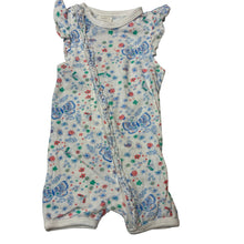 Load image into Gallery viewer, Girls Tiny Twig, lightweight organic cotton zip romper, EUC, size 0000,  