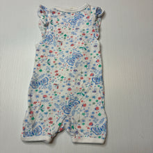 Load image into Gallery viewer, Girls Tiny Twig, lightweight organic cotton zip romper, EUC, size 0000,  