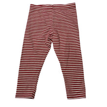 Load image into Gallery viewer, Girls F&amp;F, red &amp; white stripe leggings, FUC, size 1,  