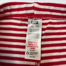 Load image into Gallery viewer, Girls F&amp;F, red &amp; white stripe leggings, FUC, size 1,  