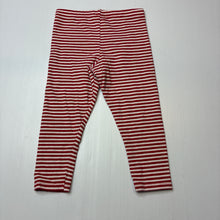 Load image into Gallery viewer, Girls F&amp;F, red &amp; white stripe leggings, FUC, size 1,  