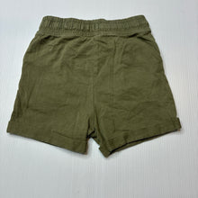 Load image into Gallery viewer, Unisex Nutmeg, khaki cotton shorts, elasticated, EUC, size 2,  