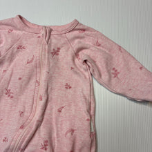 Load image into Gallery viewer, Girls purebaby, organic cotton zip coverall / romper, EUC, size 0000,  