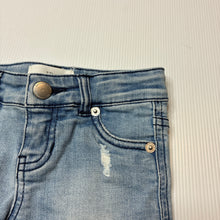Load image into Gallery viewer, Girls Country Road, distressed stretch denim shorts, adjustable, GUC, size 2,  