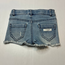 Load image into Gallery viewer, Girls Country Road, distressed stretch denim shorts, adjustable, GUC, size 2,  