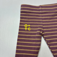 Load image into Gallery viewer, Unisex Olive &amp; the Captain, striped leggings / bottoms, elasticated, EUC, size 000,  