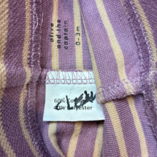 Load image into Gallery viewer, Unisex Olive &amp; the Captain, striped leggings / bottoms, elasticated, EUC, size 000,  