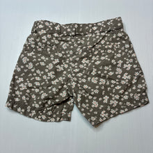 Load image into Gallery viewer, Girls H&amp;M, lightweight floral cotton shorts, adjustable, EUC, size 3,  