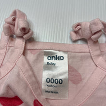 Load image into Gallery viewer, Girls Anko, cotton singletsuit romper, GUC, size 0000,  