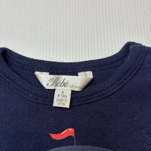 Load image into Gallery viewer, Unisex Bebe by Minihaha, cotton long sleeve tee / top, wash fade, FUC, size 0,  